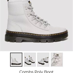 Dr. Martens Combs poly boot in Stone - NWOT